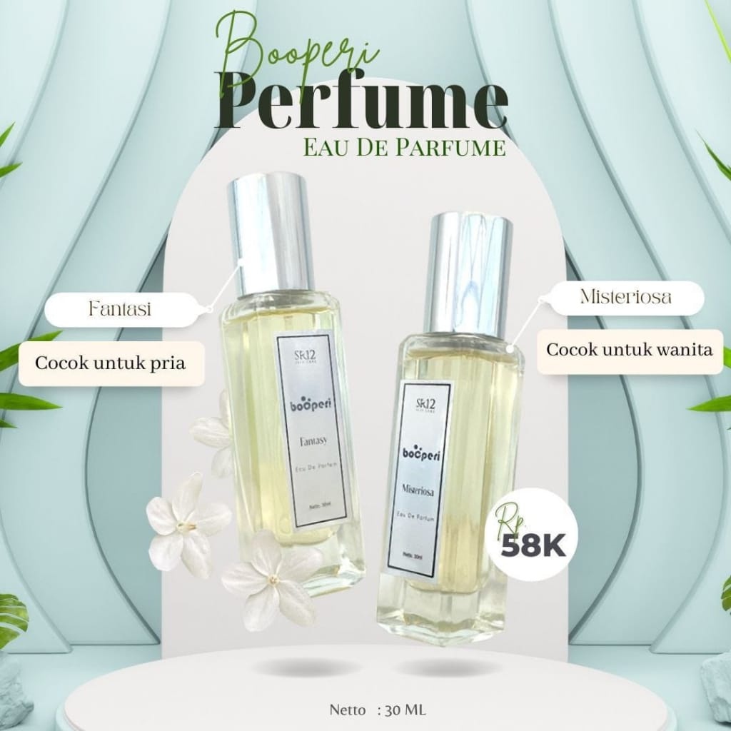 SR12 BOOPERI PARFUME 30 ML / TAHAN HINGGA 12 JAM / PARFUM UNISEX / EAU DE PARFUME (EDP)