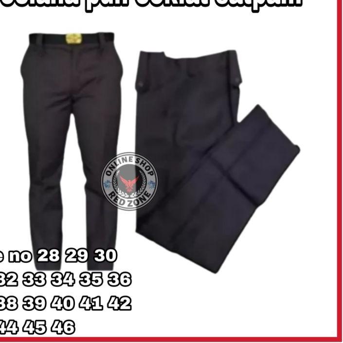 ✫ Celana PDH Satpam , Celana PDH Satpam Coklat, Celana PDH Satpam Terbaru Coklat, Celana PDH Satpam 