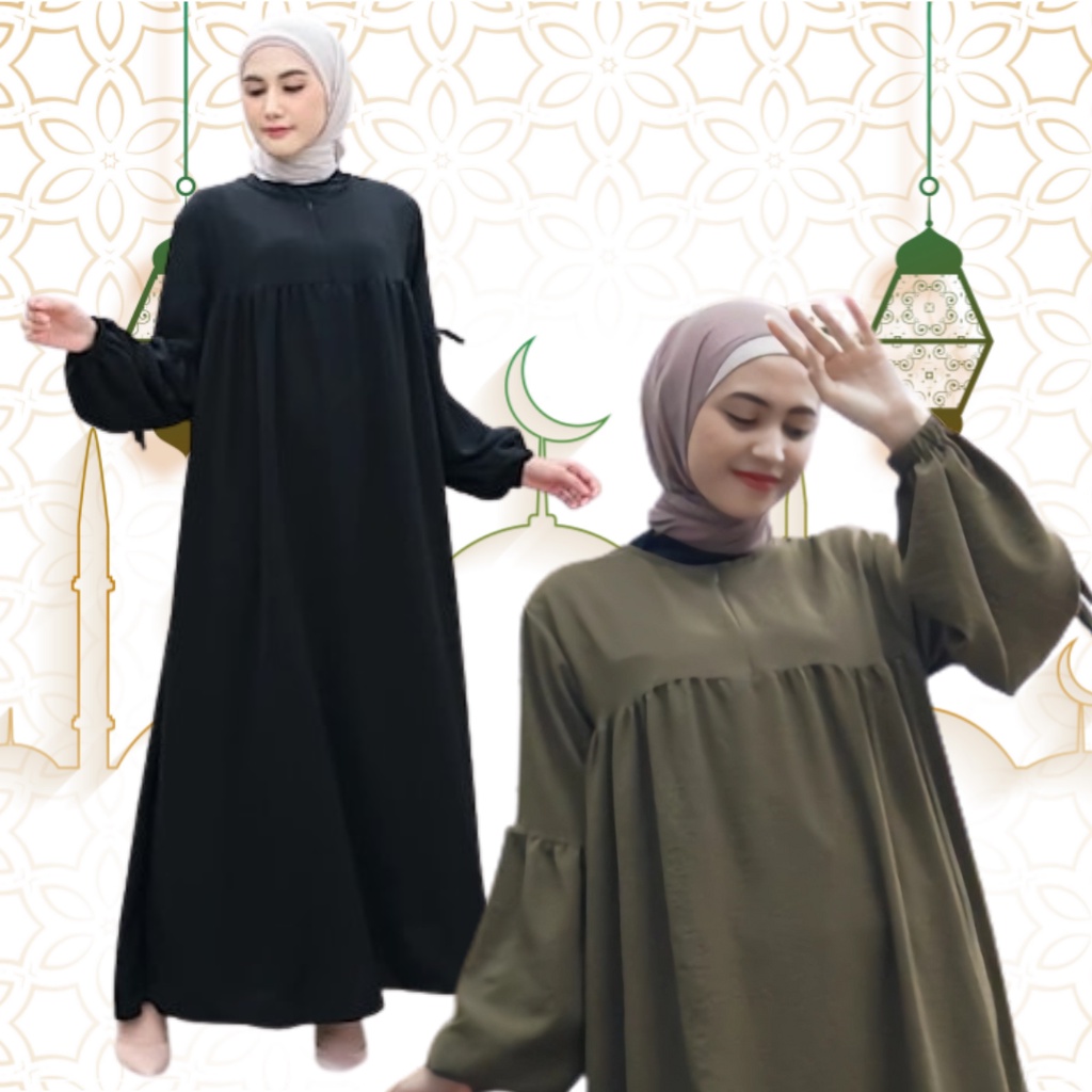 Model Gamis Terbaru 2023 Lebaran Wanita Polos Simpel Modern Remaja Dress Modern Wanita Muslim Pesta Elegan Mewah Kekinian Di Shopee