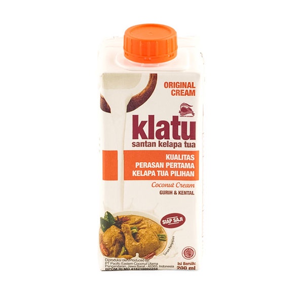 KLATU ORIGINAL COCONUT CREAM 200 ML - SANTAN