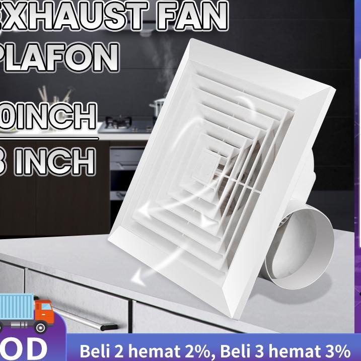 ✯ Exhaust fan Plafon 10inch /8 inch exhaust fan dapur /exhaust fan dinding Rumah Toilet Dapur Restor