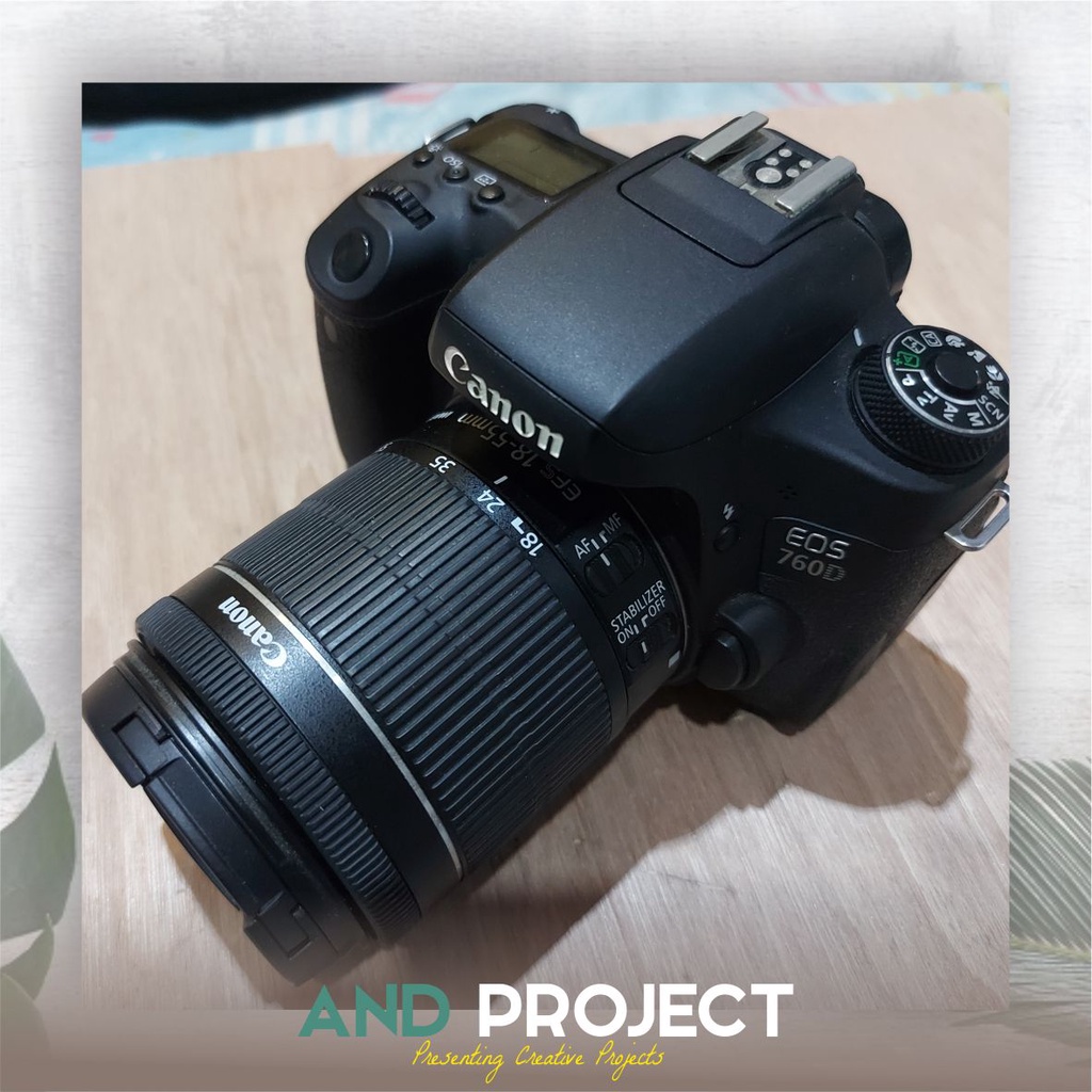 Canon EOS 760D Wifi Lengkap Mulus - Pribadi, tidak bekas rental -  Bukan 750D 700D 650D 600D