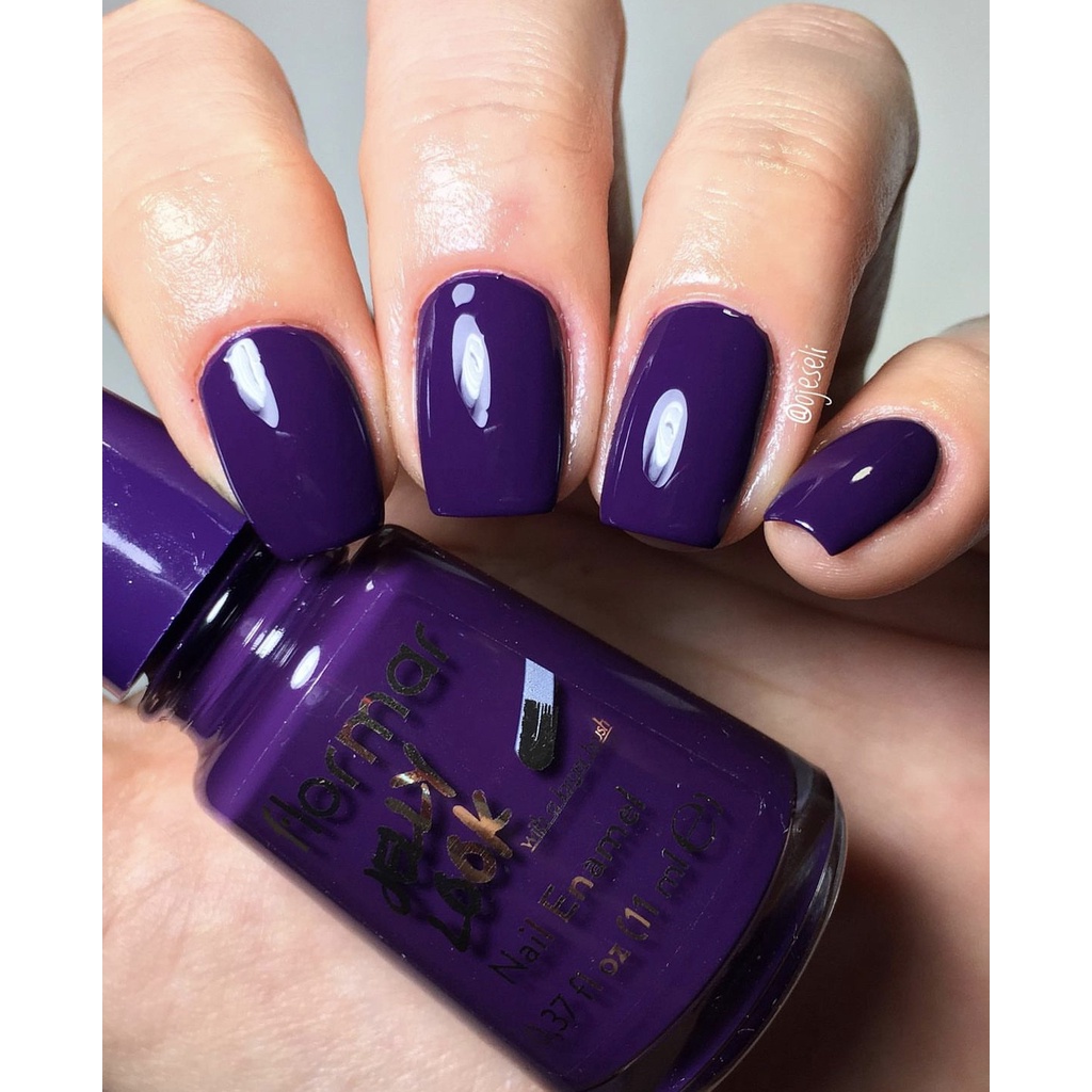 JL20 Rich Purple - Flormar Nail Enamel Jelly Look - Flormar Nail Polish - Cat Kuku Halal Turki - Kut