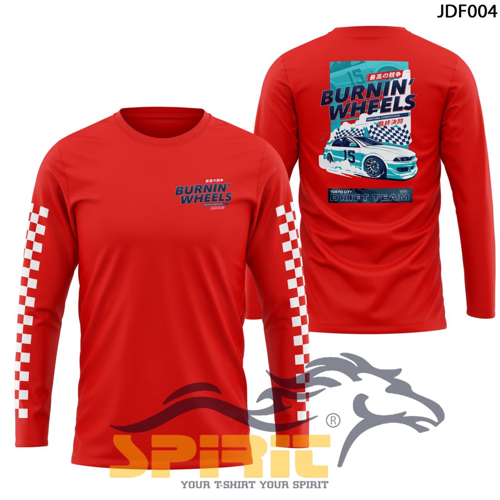 Garasi Drift Merchandise Kaos Mobil Balap Drift Baju Drift Team Katun Lengan Panjang Premium Big Siz
