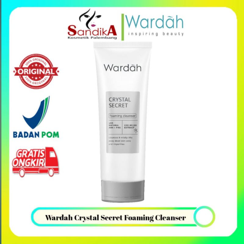 Wardah Crystal Secret Foaming Cleanser (NEW) (100% Original)