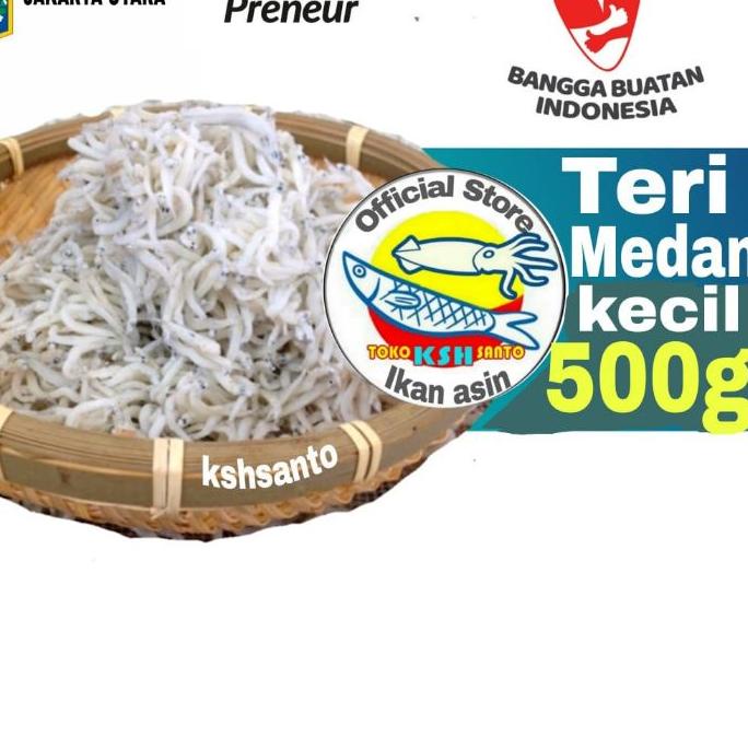 

➥ ikan asin teri nasi medan halus size,kecil-500gram ☁