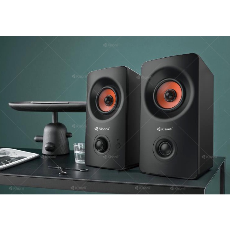 Speaker Kisonli Bluetooth Komputer/Laptop AC-9002BT Stereo Support Wireless Connection Super Bass - XOBOX