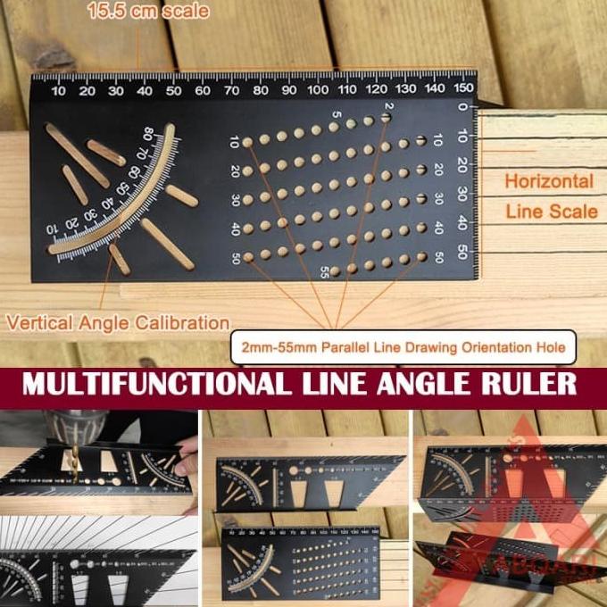 

Marking Ruler / 3D Miter Angle / Penggaris Segitiga / Speed Square