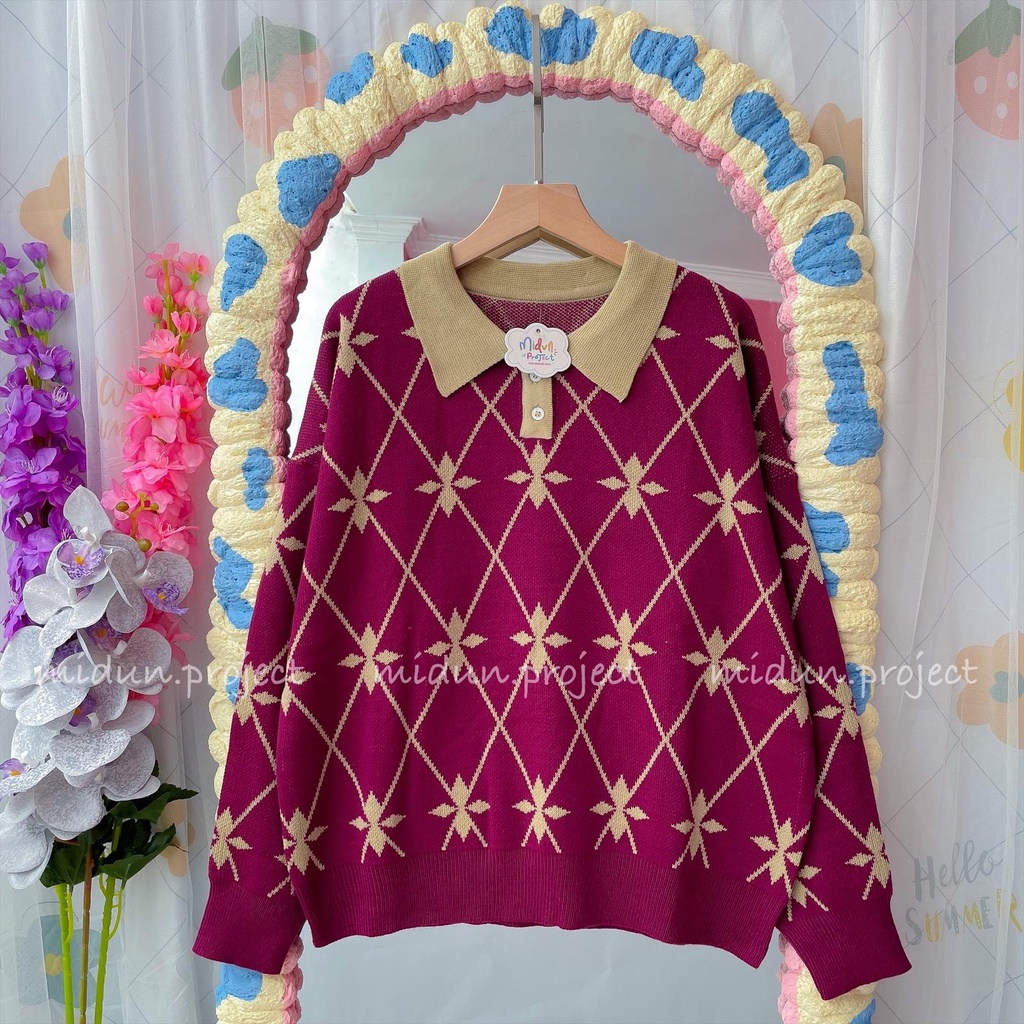 Agatha Knit | Atasan Rajut Wanita Premium