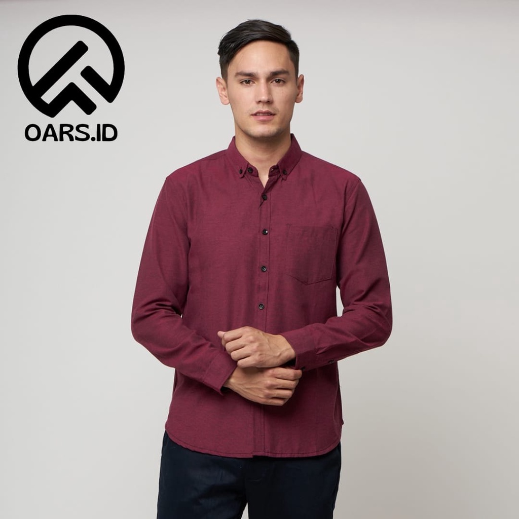 kemeja pria polos lengan panjang pakaian pria lengan panjang hem pria panjang pakaian kerja kemeja kantor kasual casual formal slim fit kemeja murah kemeja hitam marun navy putih coksu hijau sage hijau army