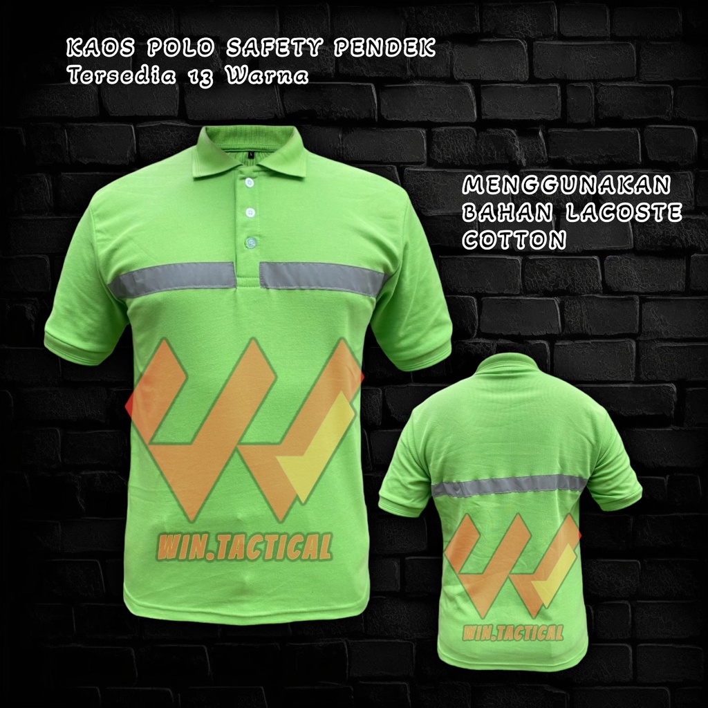 POLO SHIRT PRIA SAFETY / Kaos Polo Pria / Kaos Berkerah Pria / Kaos Safety / Kaos Skotlet