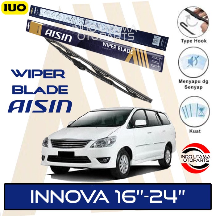 Wiper Mobil Innova Sepasang AISIN 16-24&quot; ORIGINAL