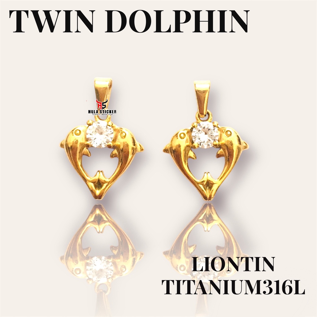 Kalung Liontin Gold Titanium Stainless Steel Premium