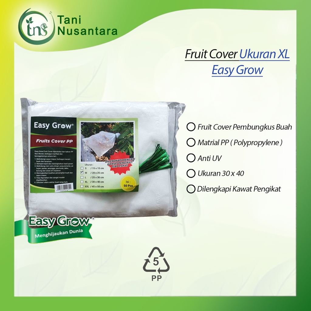 Pembungkus Buah Fruit Cover Easy Grow Ukuran XL