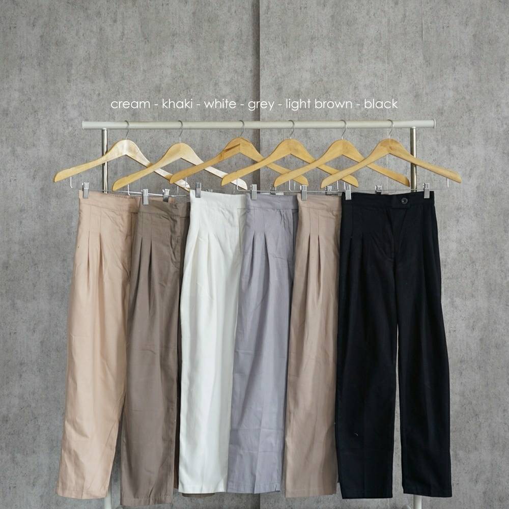 Premium Tarena Highwaist Pants TH 212 COTTON TWILL