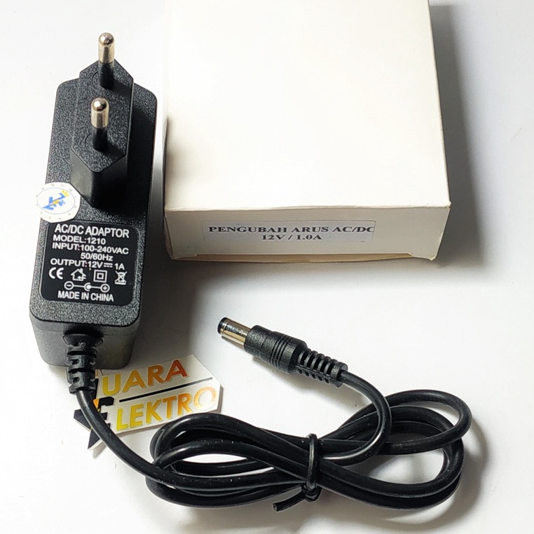 Adaptor 12V 1A | AC/DC Adaptor Model 1210 Pengubah Arus AC/DC 12V/1A