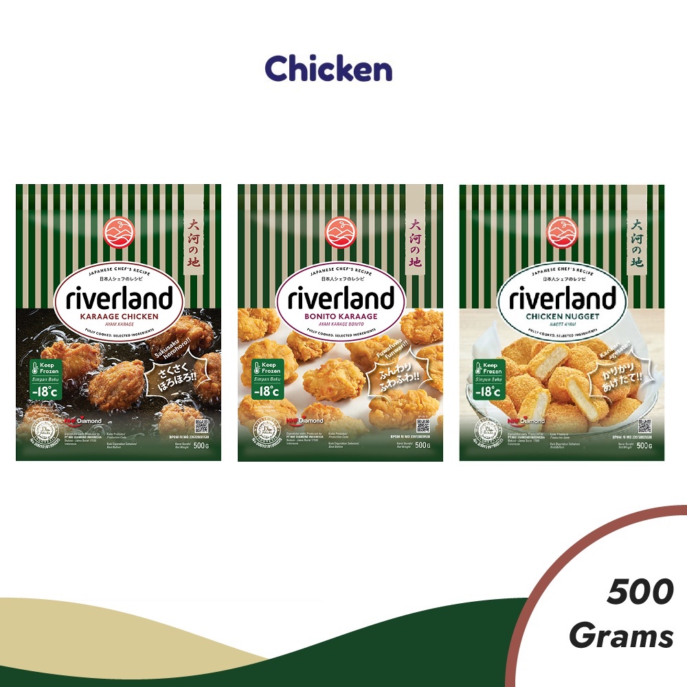 

Riverland Chicken Karage / Nugget / Bonito Karage 500 gr