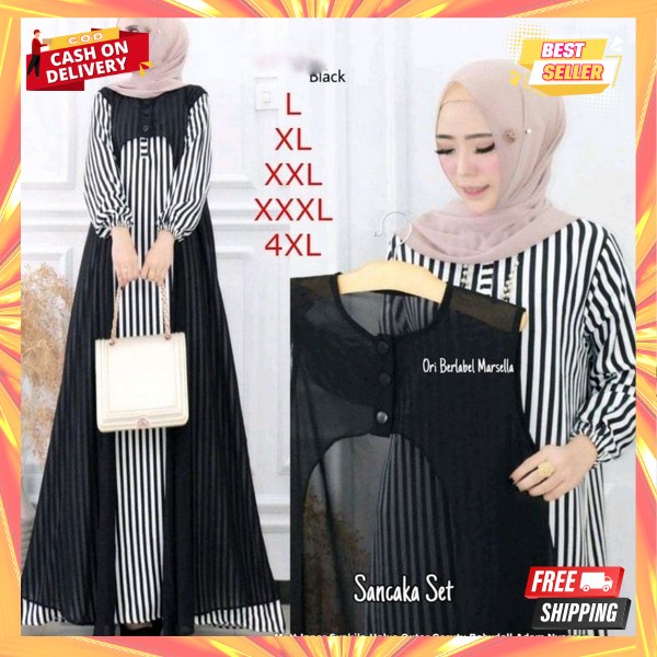 Gsmis Premium Gamis Wanita Modern Mewah Baju Hari Raya Perempuan Murah Gamis Lebaran Terbaru Bju Cew