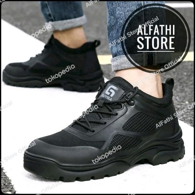 Safety Shoes Sneakers Sport New Guyisa Full Black