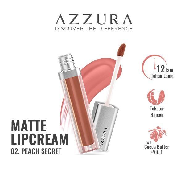 AZZURA Matte Lipcream | Lipstik Matte Lip Cream Tahan Lama