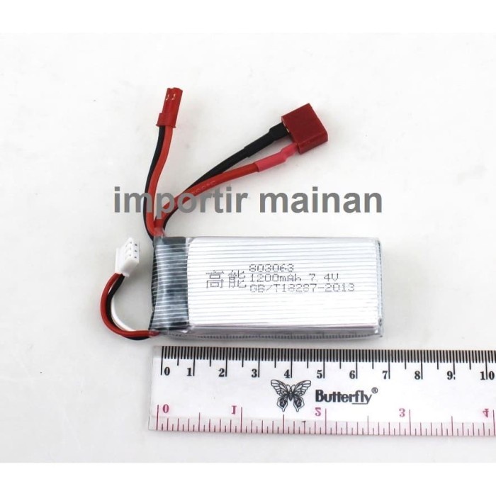 Baterai Mjx X101 Lipo 2S 7,4V 1200Mah For Tarantula X6 A959 A979 A949 #Original