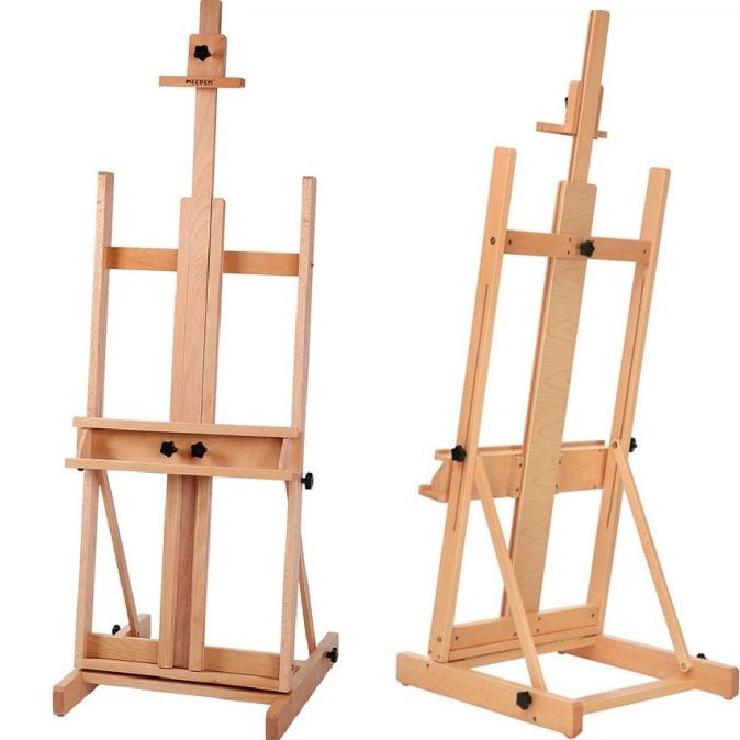 

Meeden Floor Easel H-Frame Studio Heavy Duty Solid Wood Stand Lukis