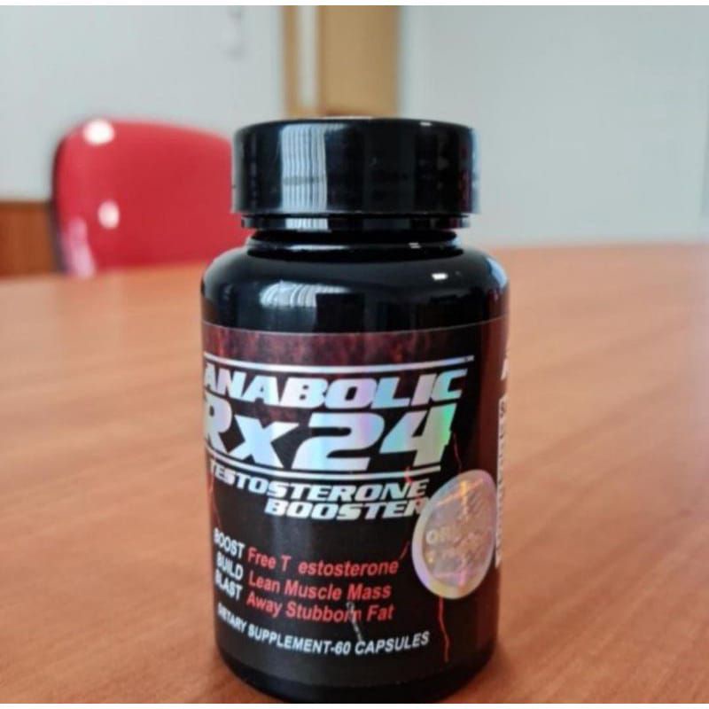 ( TERLARIS ) ASLI Anabolic Rx 24 - Anabolic Rx 24 Herbal Testosteron Booster RX 24  Suplemen Penamba