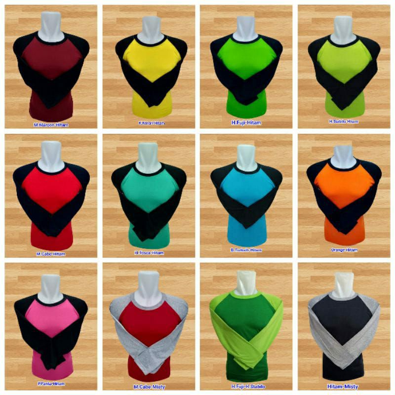 Kaos Raglan Lengan panjang / Kaos Pria wanita Seragaman / Kaos polos lengan Panjang