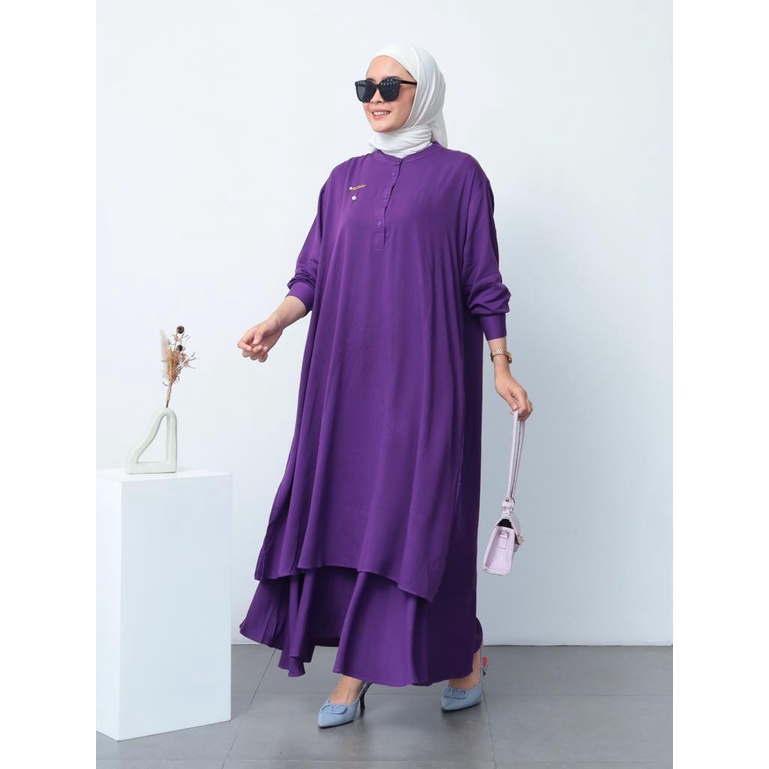 One Set Tunik Rok Rayon Twill Jumbo - 2106.01.129