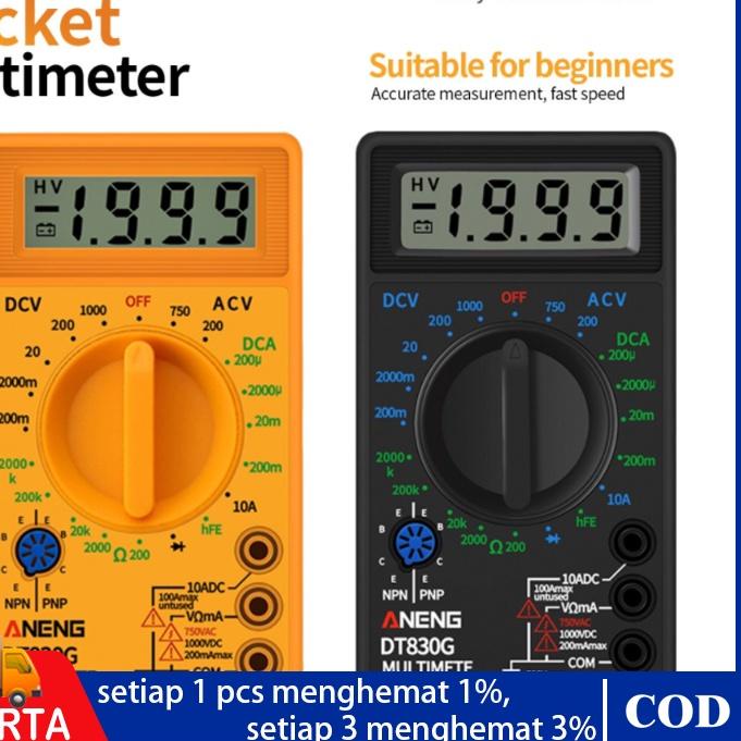 ❆ multimeter avometer multitester digital dt-830b dt830G ❅