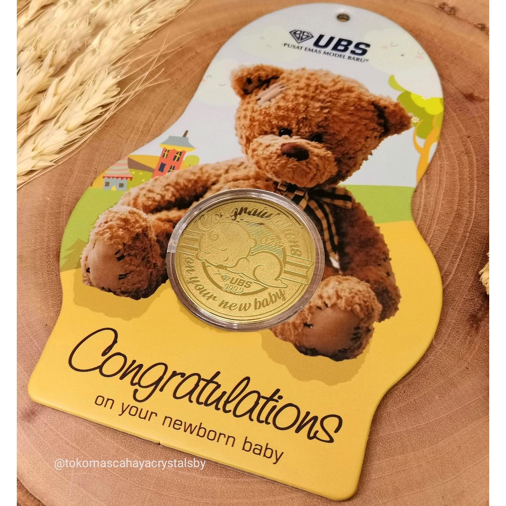 Logam Mulia (LM) UBS 0.2 gram Bear Baby Born