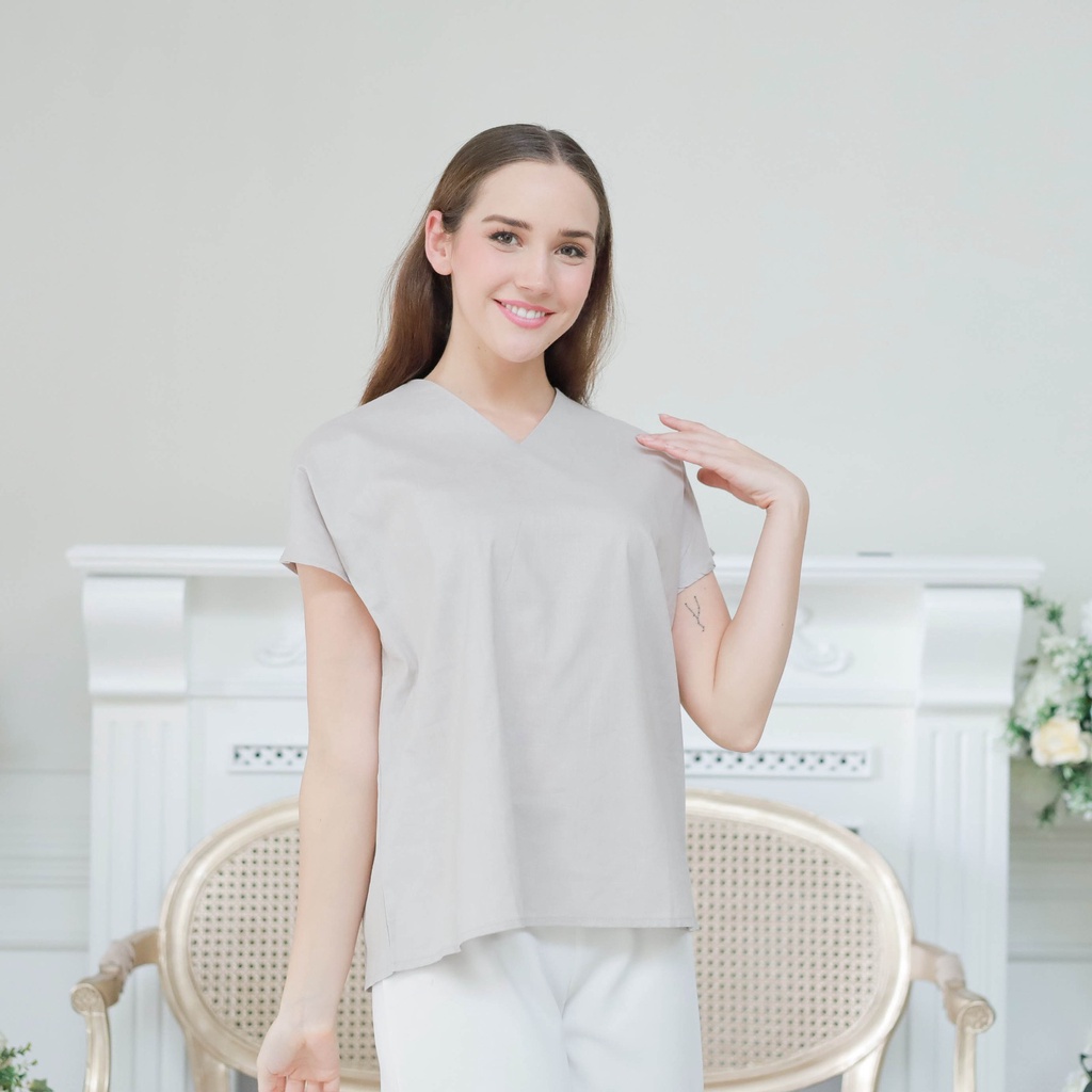 VELOVE - V1094 Claire Top / Atasan Blouse Wanita - 4 COLOR