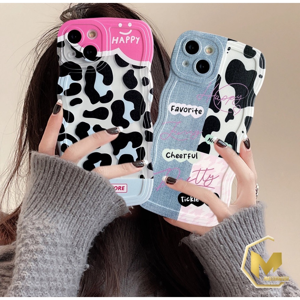 SS802 SOFTCASE PATCH DENIM LEOPARD FOR IPHONE 7 8 7+ 8+ X XS XR XS MAX 11 12 13 14 PRO MAX MA4110