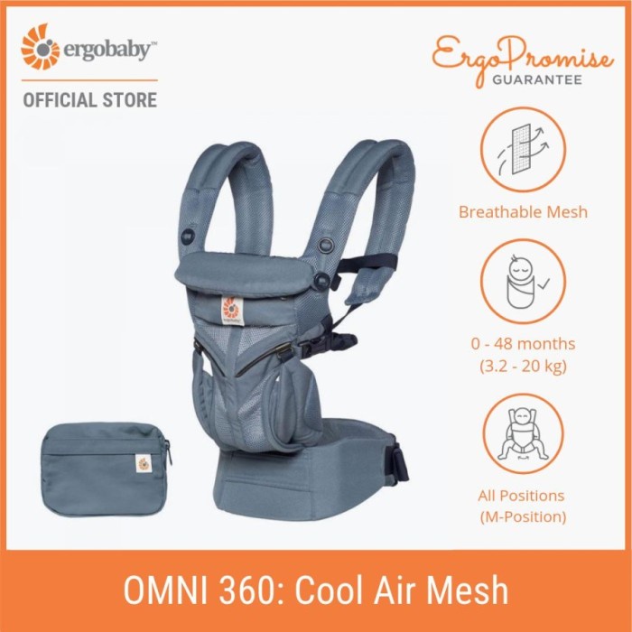 Terlaris Ergobaby Omni 360 Cool Air Mesh Carrier - Gendongan Bayi