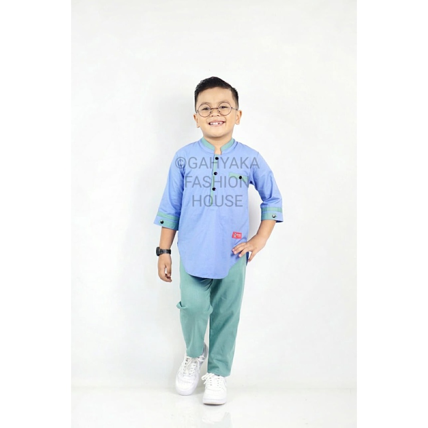 SETELAN KOKO KURTA ANAK 4-15 TAHUN BAHAN FULL KATUN TEBAL DAN ADEM