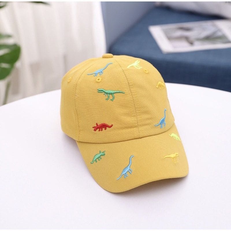 Topi anak model Dino banyak gratis bordir nama ssuka-suka