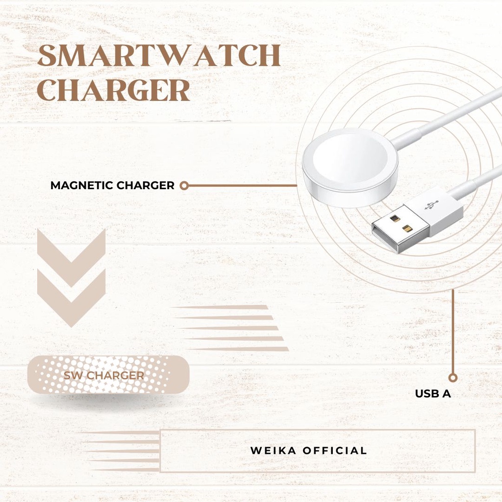 Charger App-Watch Magnetic Charger to USB 1m