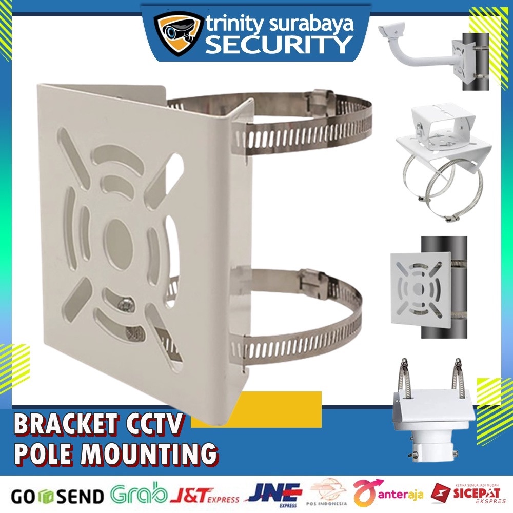 Bracket CCTV Pole Mounting / Bracket Tiang Trinity