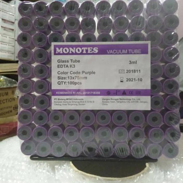 ➶ Tabung Edta 3 lab edta 3ml ✱