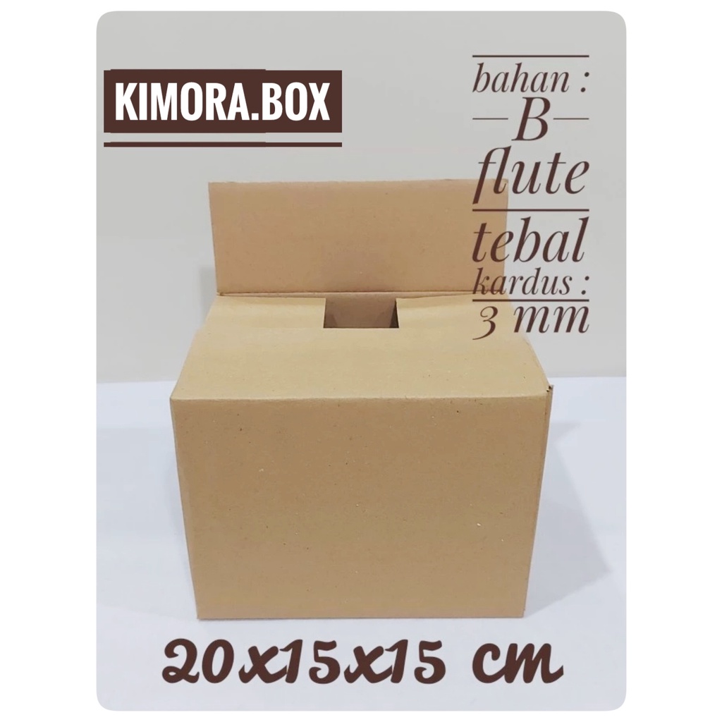 

Kardus karton uk. 20x15x15 cm Kotak Box ST untuk packing Souvenir dll