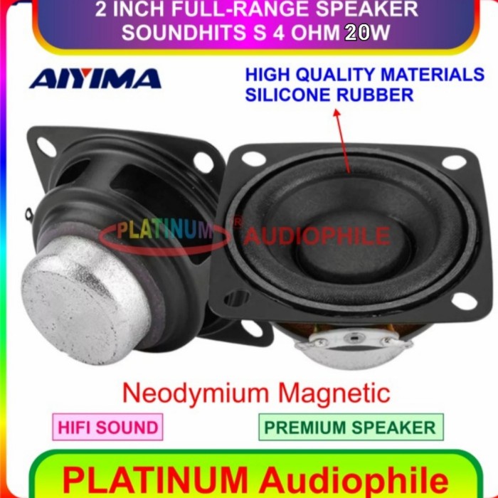 Speaker Full Range 2 Inch Hifi Speaker Fullrange 20W 4 Ohm Premium