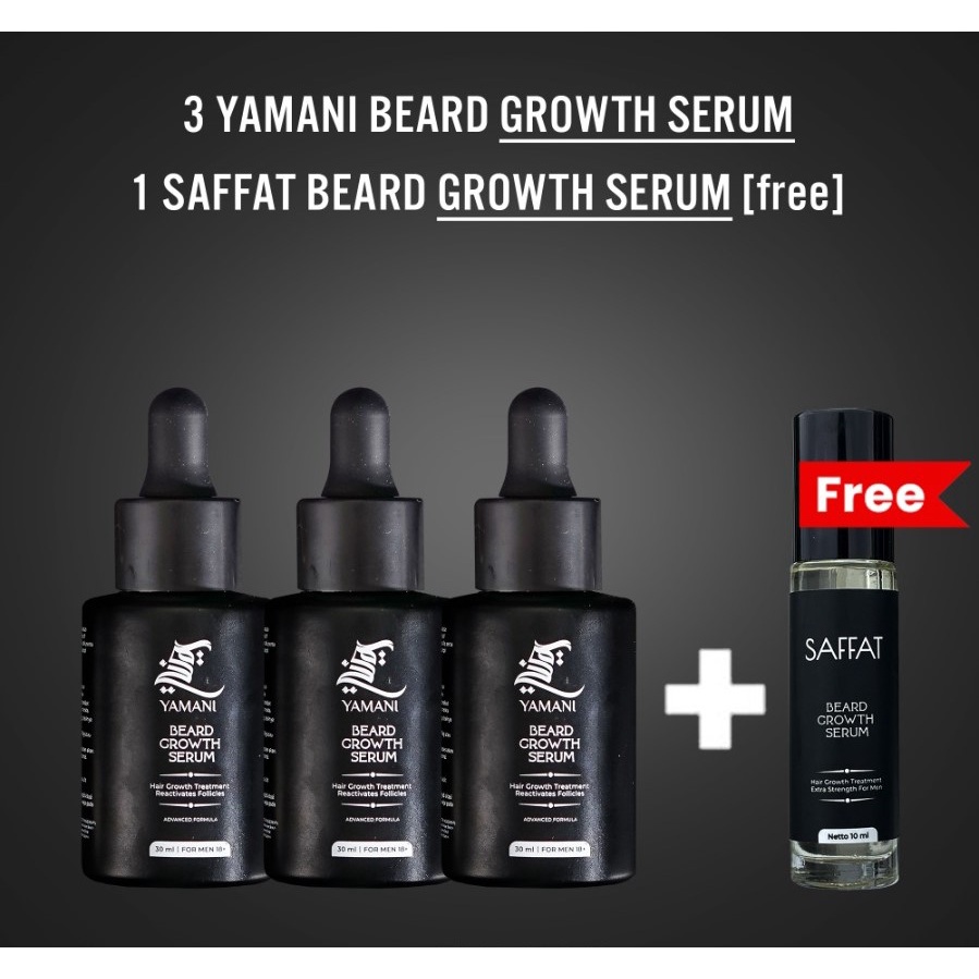 PAKET HEMAT YAMANI BEARD SERUM - 3 bulan