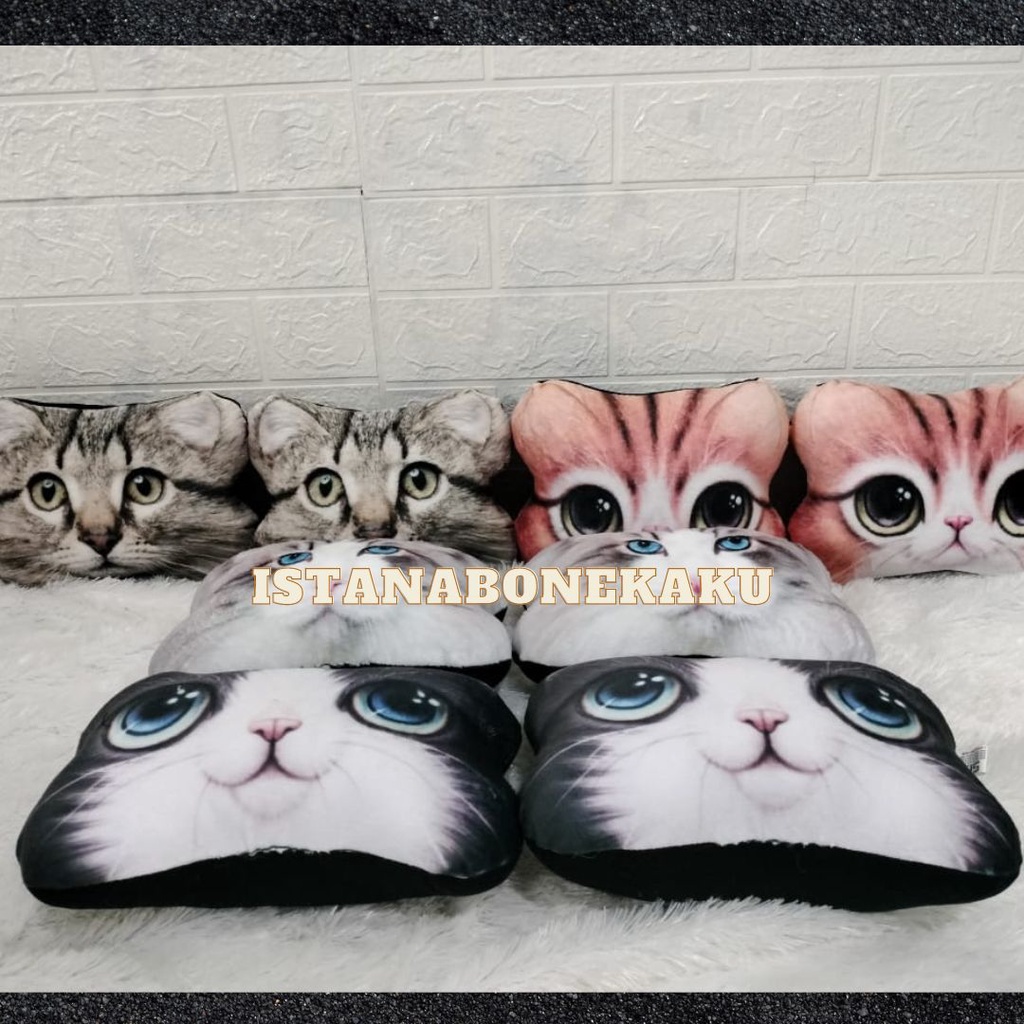 Bantal Sandaran Kepala Jok Mobil - Bantal Mobil Kepala Kucing - Bantal Sandar Mobil Berkualitas SNI