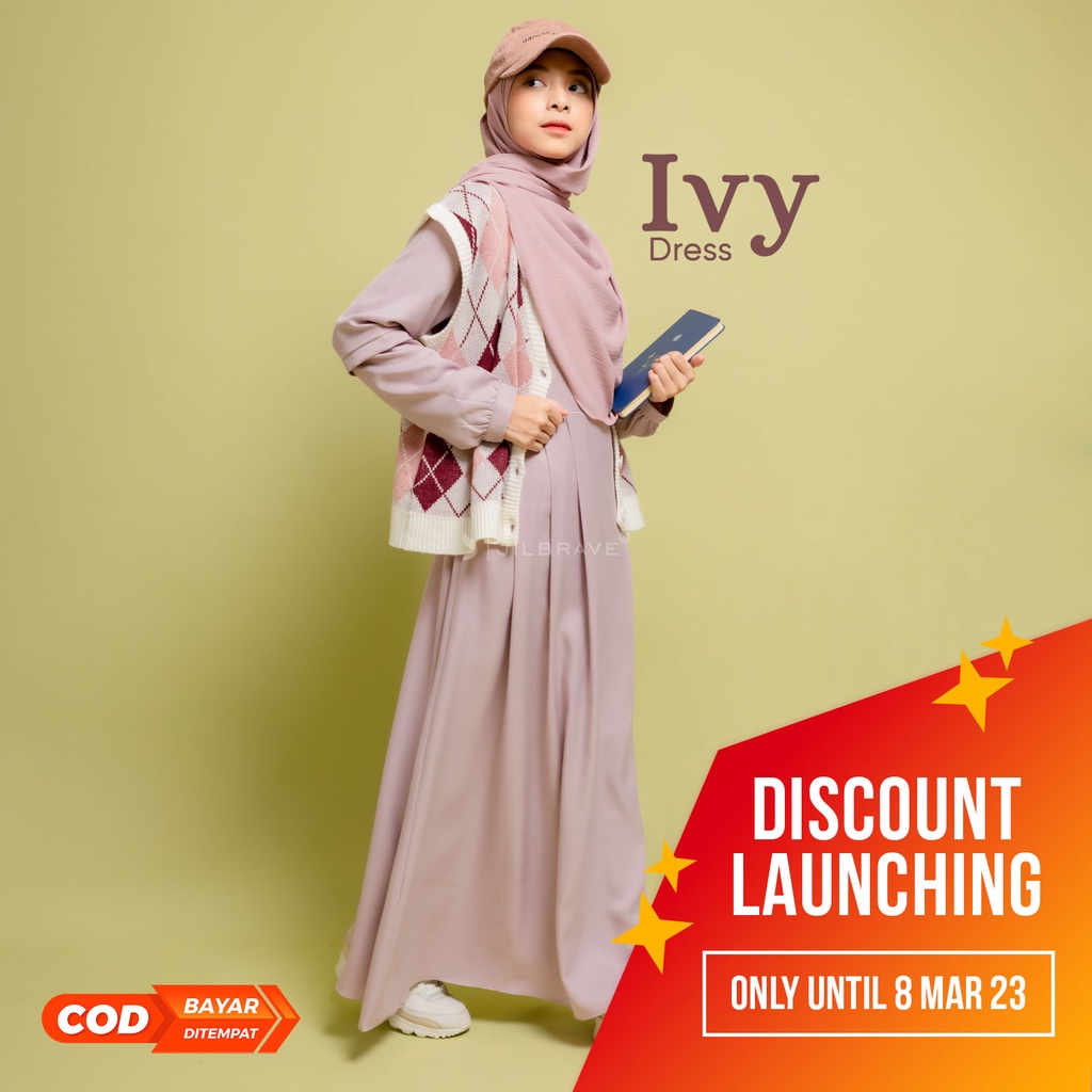 Jilbrave Ivy Dress 3 in 1 Dress Model Smart Casual Outfit | Academia Style | Preppy Look