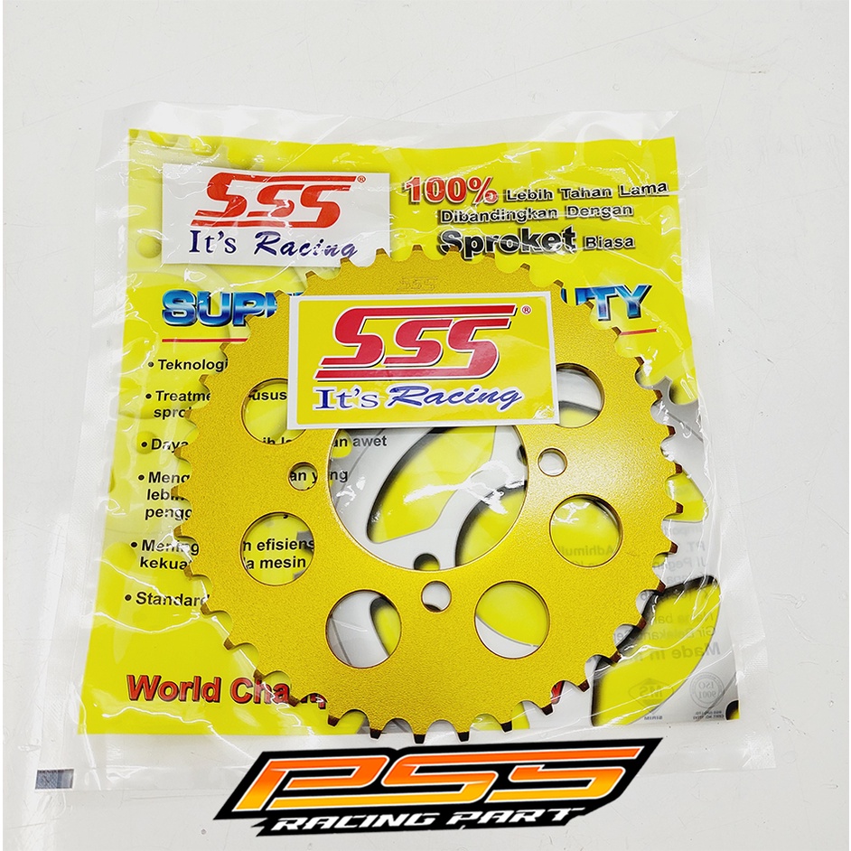 GEAR GIR BELAKANG SSS GOLD 35 415  KPH 415-35 SUPRA X 125 KHARISMA ORIGINAL