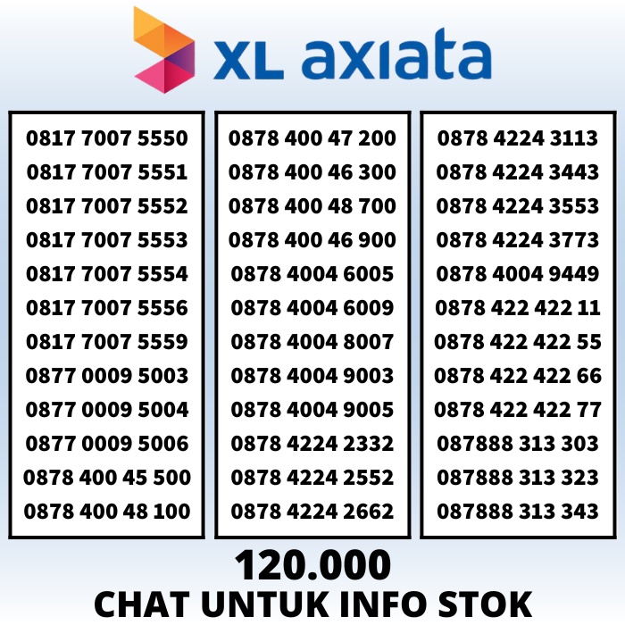 Nomor Cantik XL Axiata 4.5G Kartu Perdana XL 0k Rapih dan Murah Nasional #1