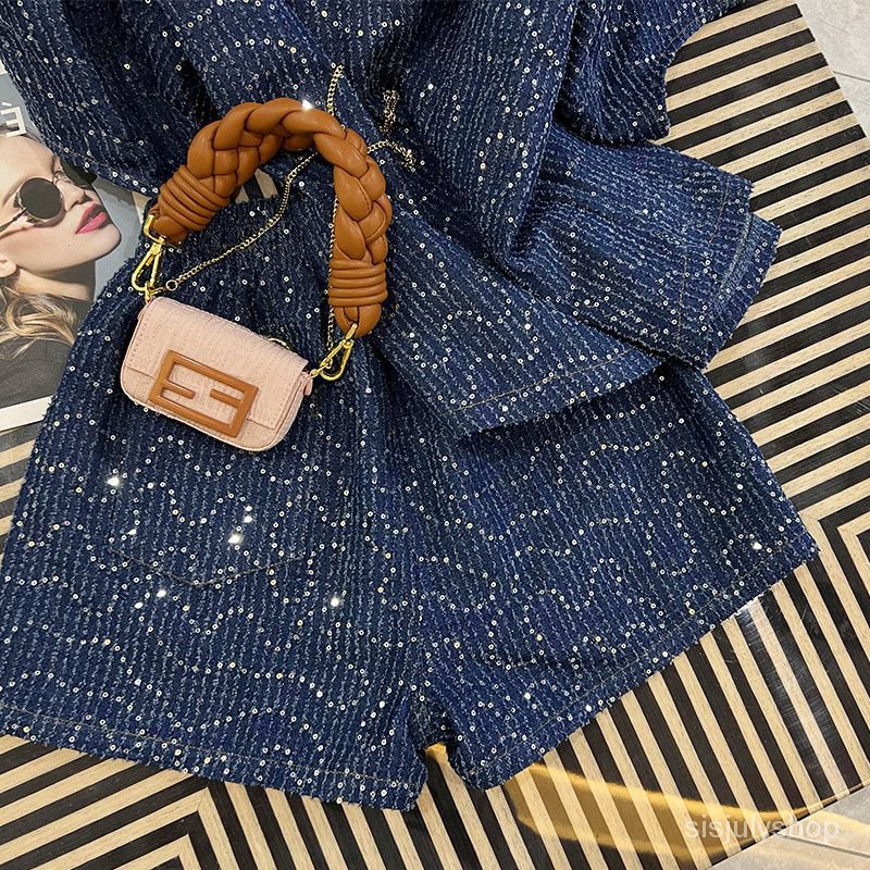 [✅BISA COD] #Sisjuly# Celana pendek mode kasual wanita menetapkan 2023 dua potong baru