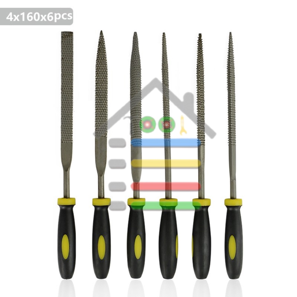 6in1 KIKIR TANGAN MINI METAL FILING RASP MEEDLE FILE WOOD TOOLS SET