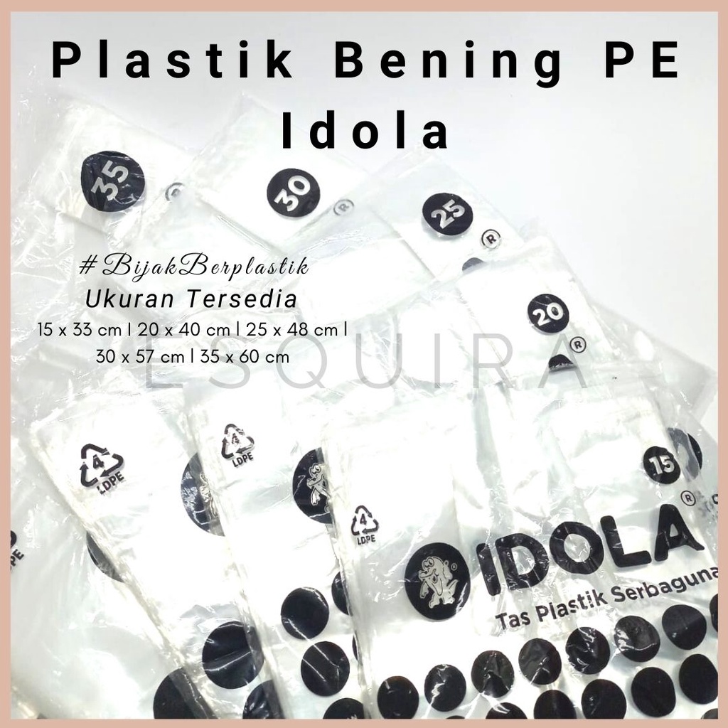 Kantong Kresek Plastik PE Idola Transparant PEX