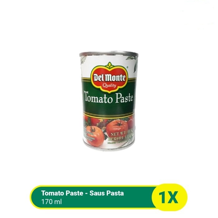 SAUS TOMAT PASTA DELMONTE 170GR KALENG TOMATO PASTE DEL MONTE